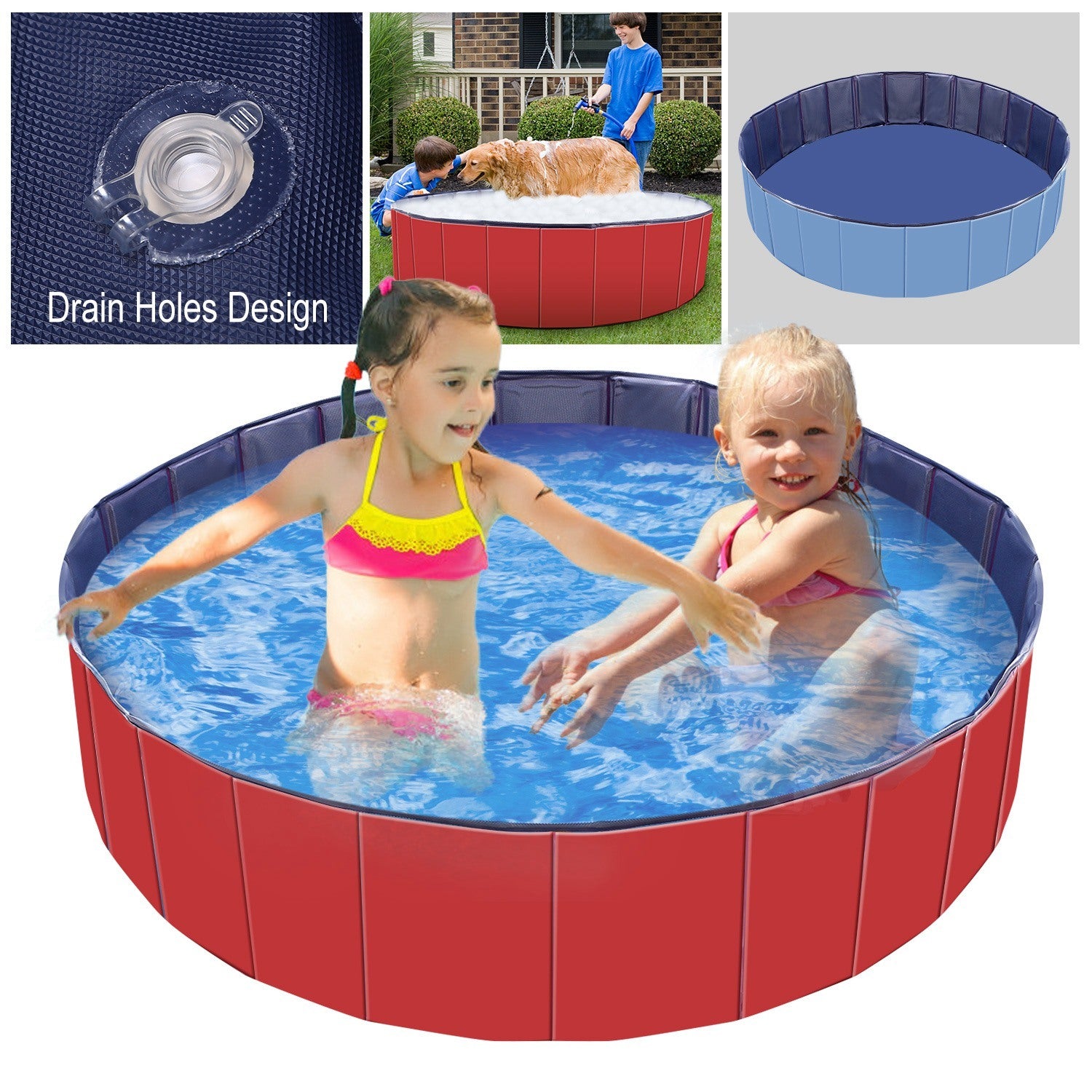 Foldable Pet Swimming Pool Tub