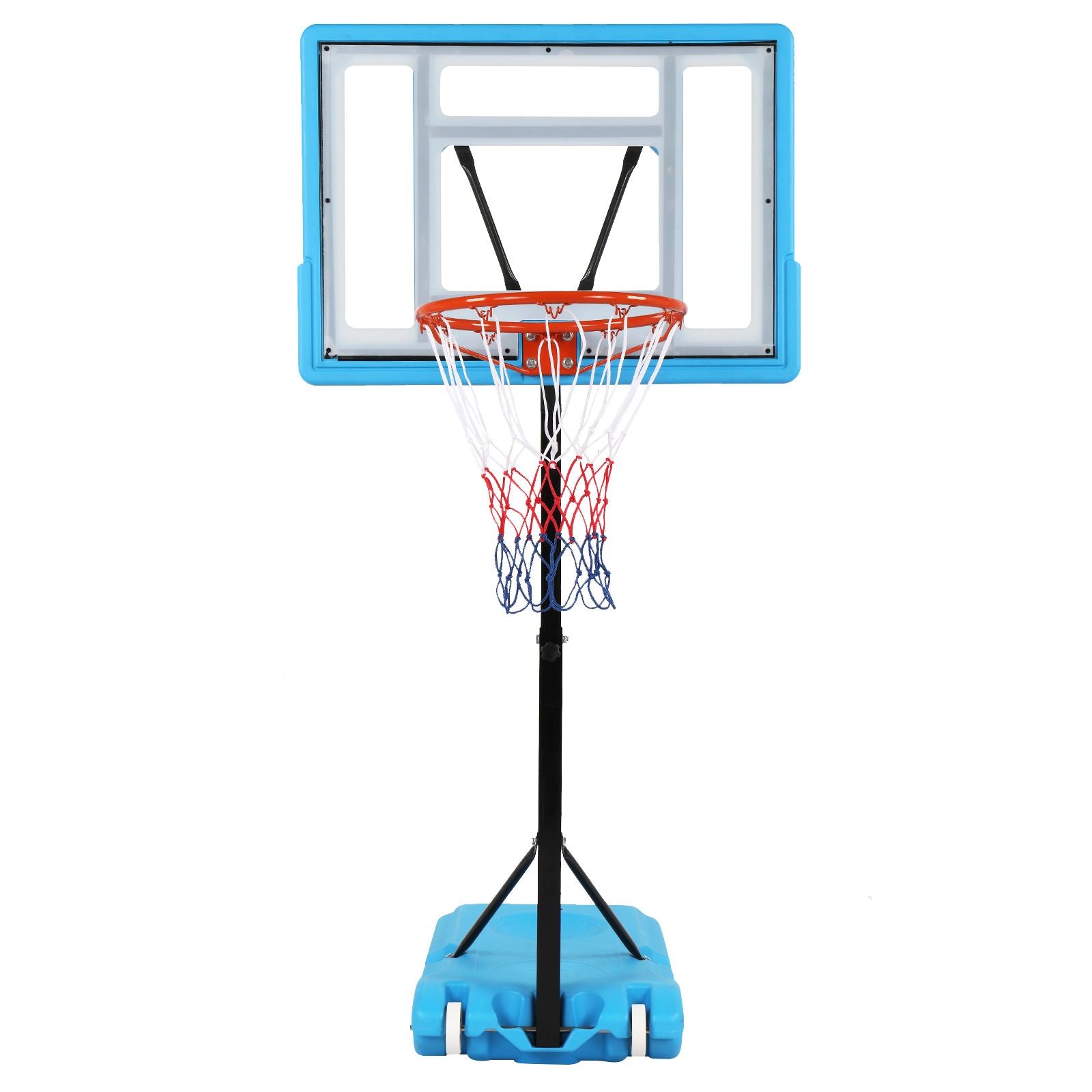 PVC Transparent Board Basket Frame Adjustable 115-135cm Perfect Basketball Hoop for poolside game XH