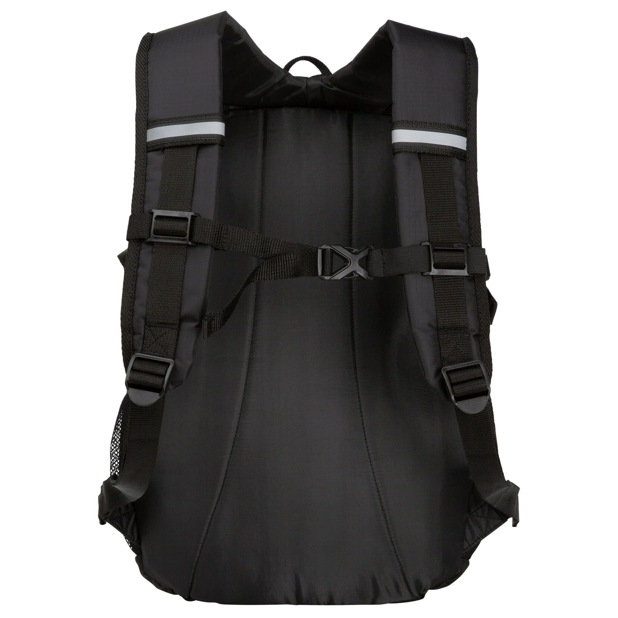 25L Hiker Backpack – Black, Hydration Compatible Daypack with Adjustable Straps and Organizer Pockets, Unisex