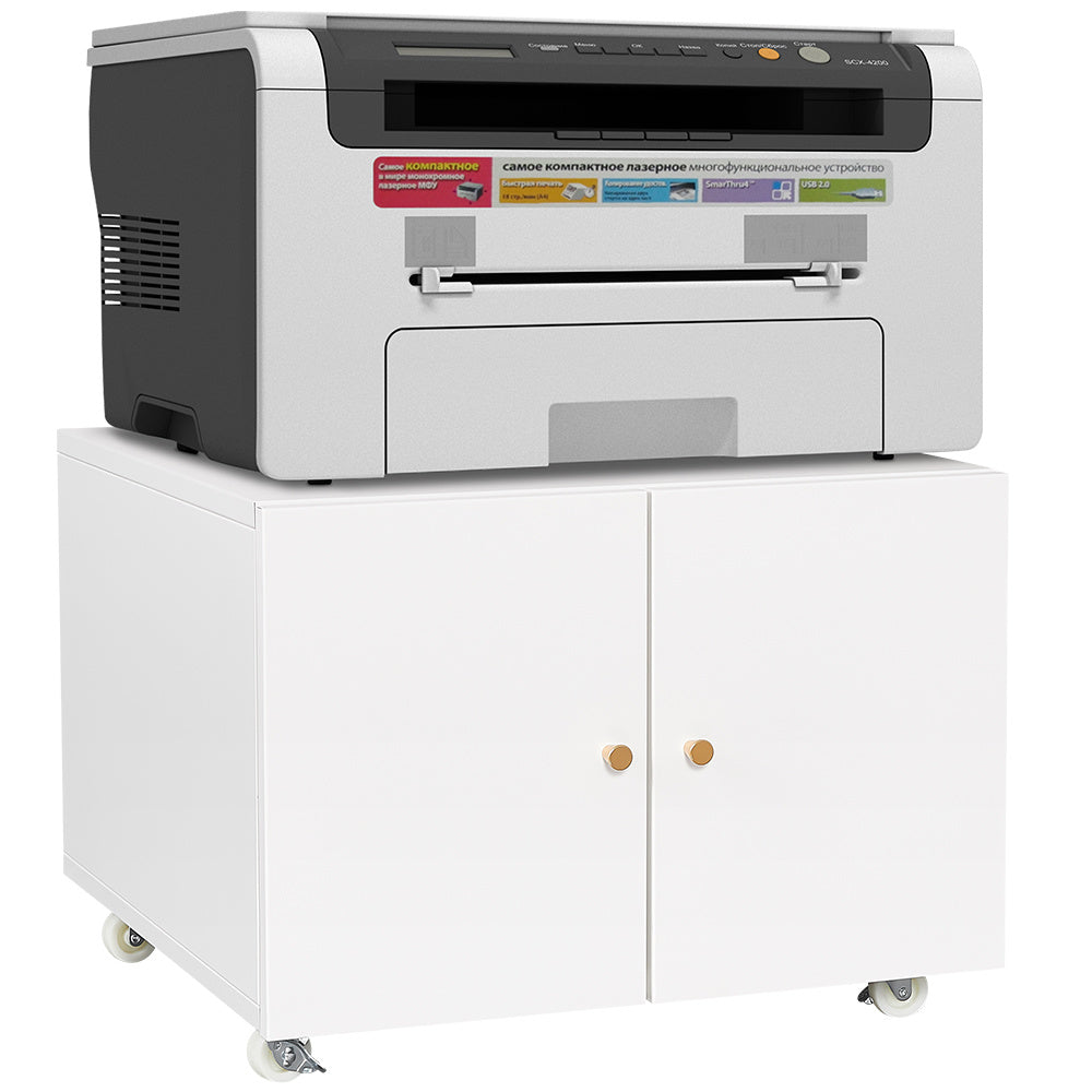 Metal Printer Stand with Storage Mobile Printer