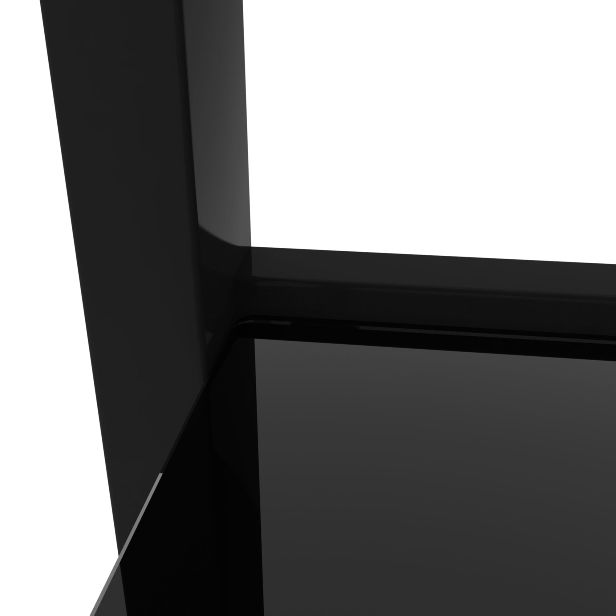 Glass two layer tea living room side