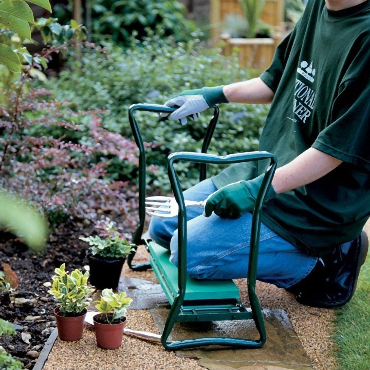 Foldable Garden Kneeler Seat Pouch