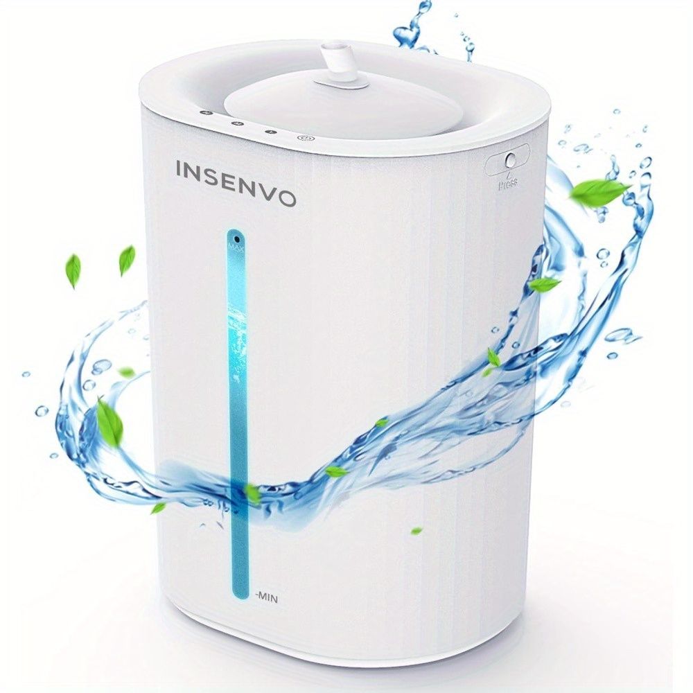 6.48 L Ultrasonic Humidifiers for Home and Office, Quiet Humidifier Diffuser with Cool Mist, Auto-Off, Aromatherapy, and Night Light