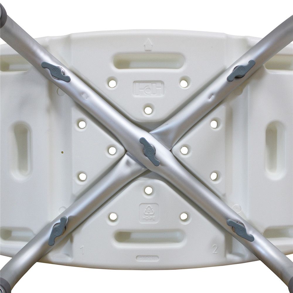 1.35MM Simple White Bath Chair - Lightweight and Durable