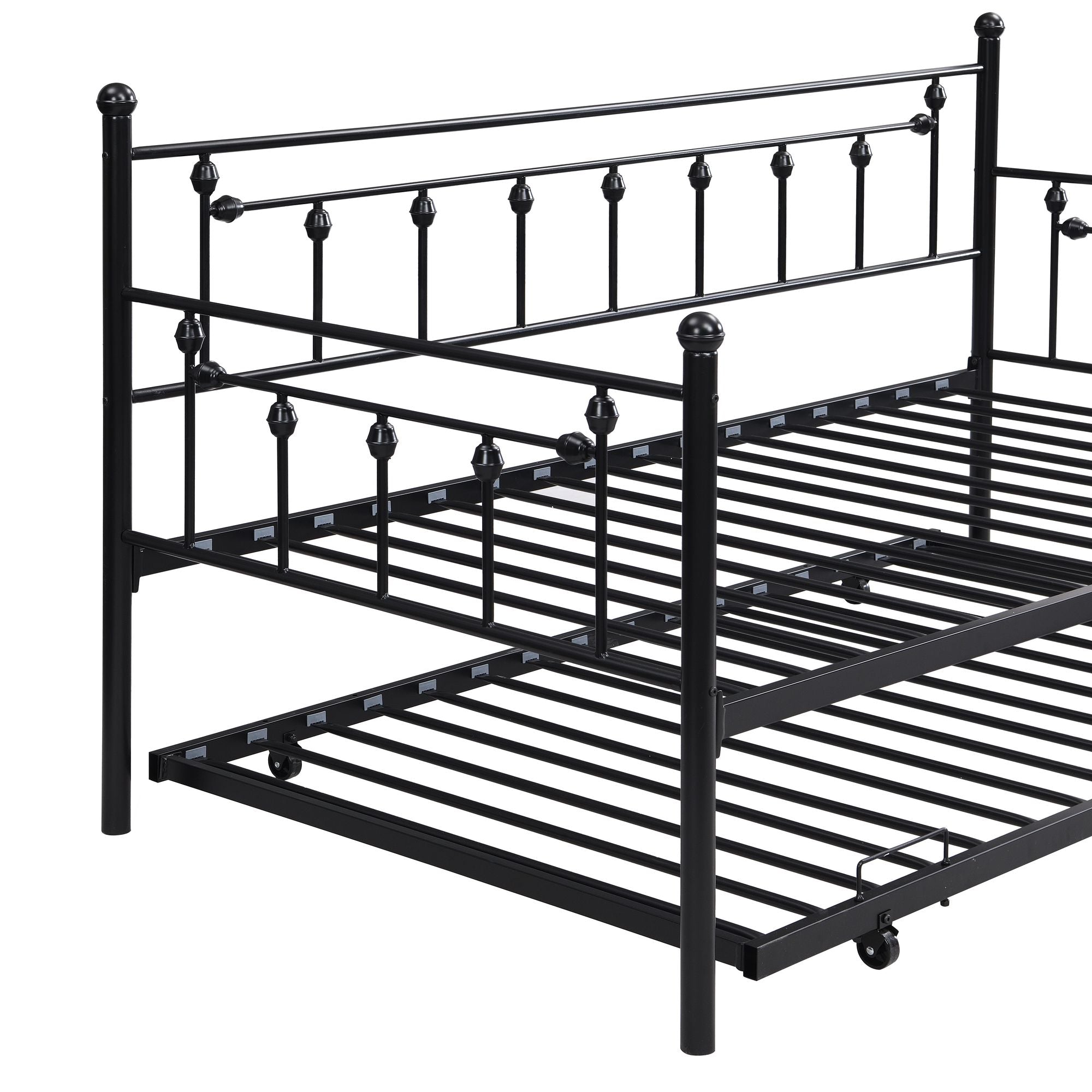 Daybed with trundle, BLACK