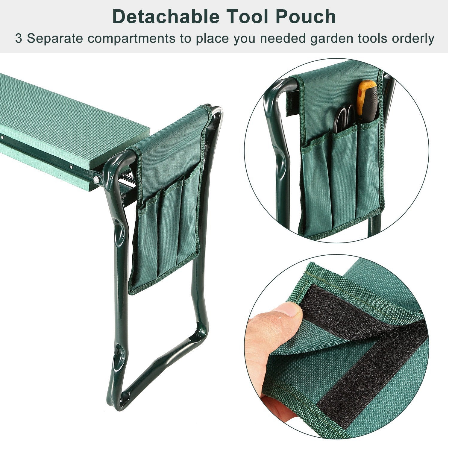 Foldable Garden Kneeler Seat Pouch