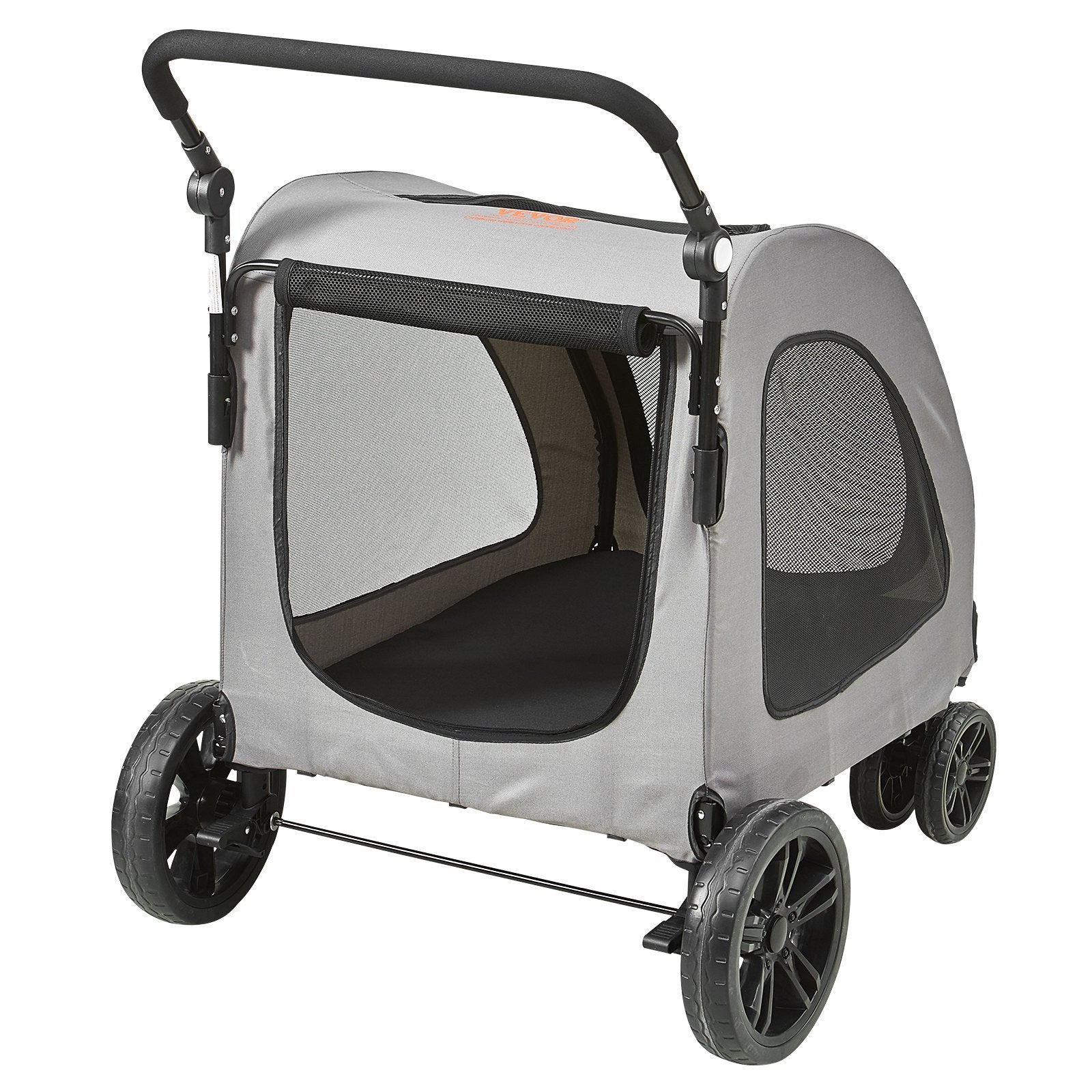 VEVOR Pet Stroller 4 Wheels Dog Stroller Rotate with Brakes