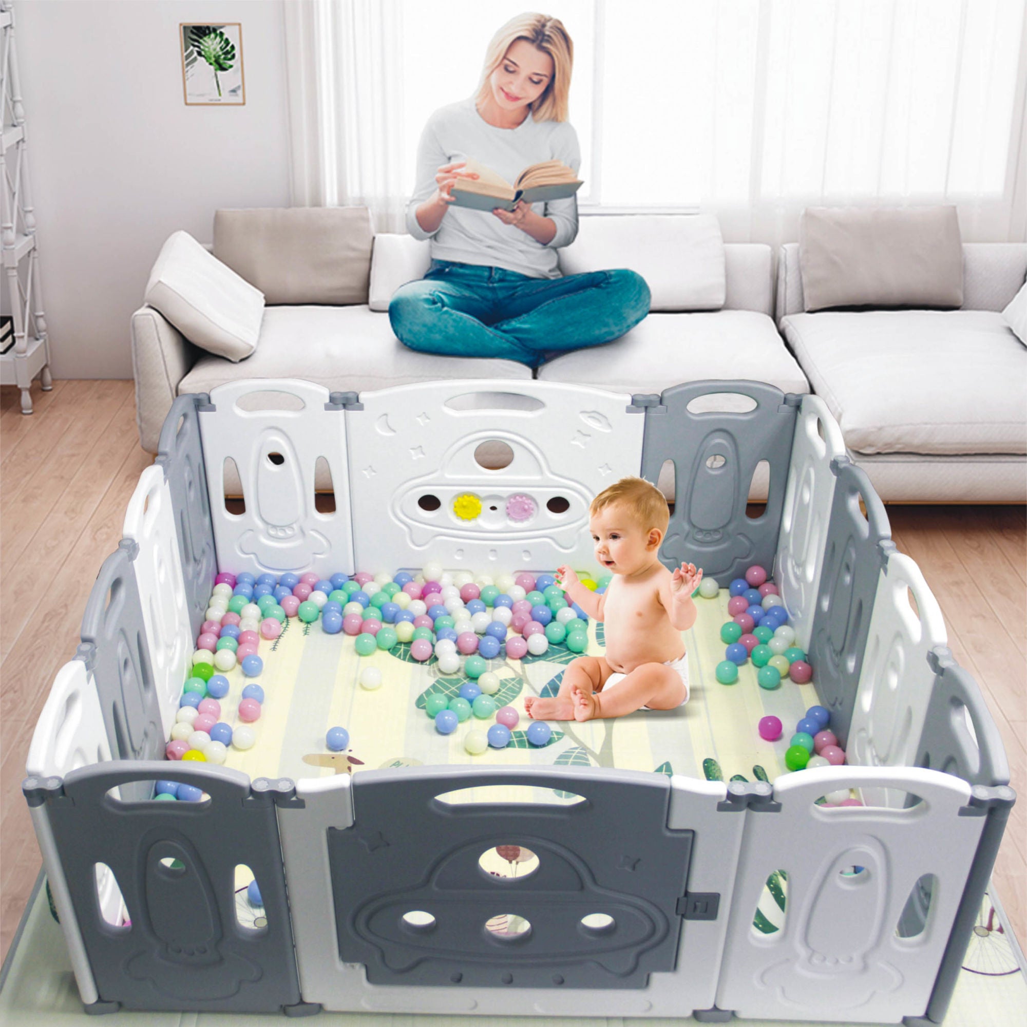 Foldable Baby playpen Baby Folding Play Pen Kids