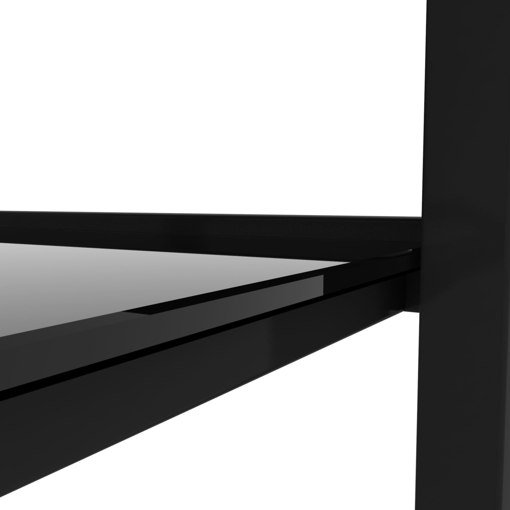Glass two layer tea living room side