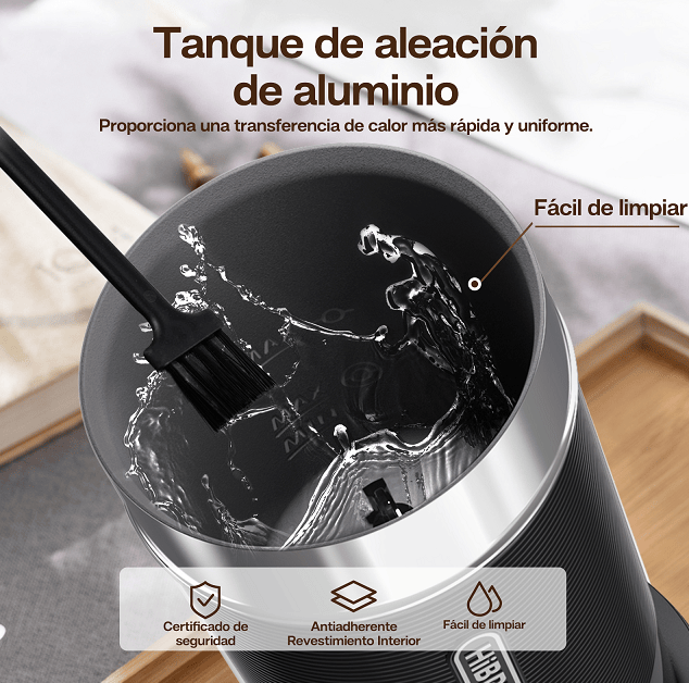 4 in 1 electric coffee milk foam machine 450W milk heating milk foam machine cold foaming chocolate mixer milk heating 70°C / 158°F cold / hot latte cappuccino 360°