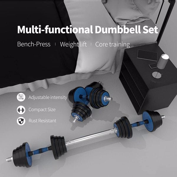Adjustable Weights Dumbbells Barbell Set