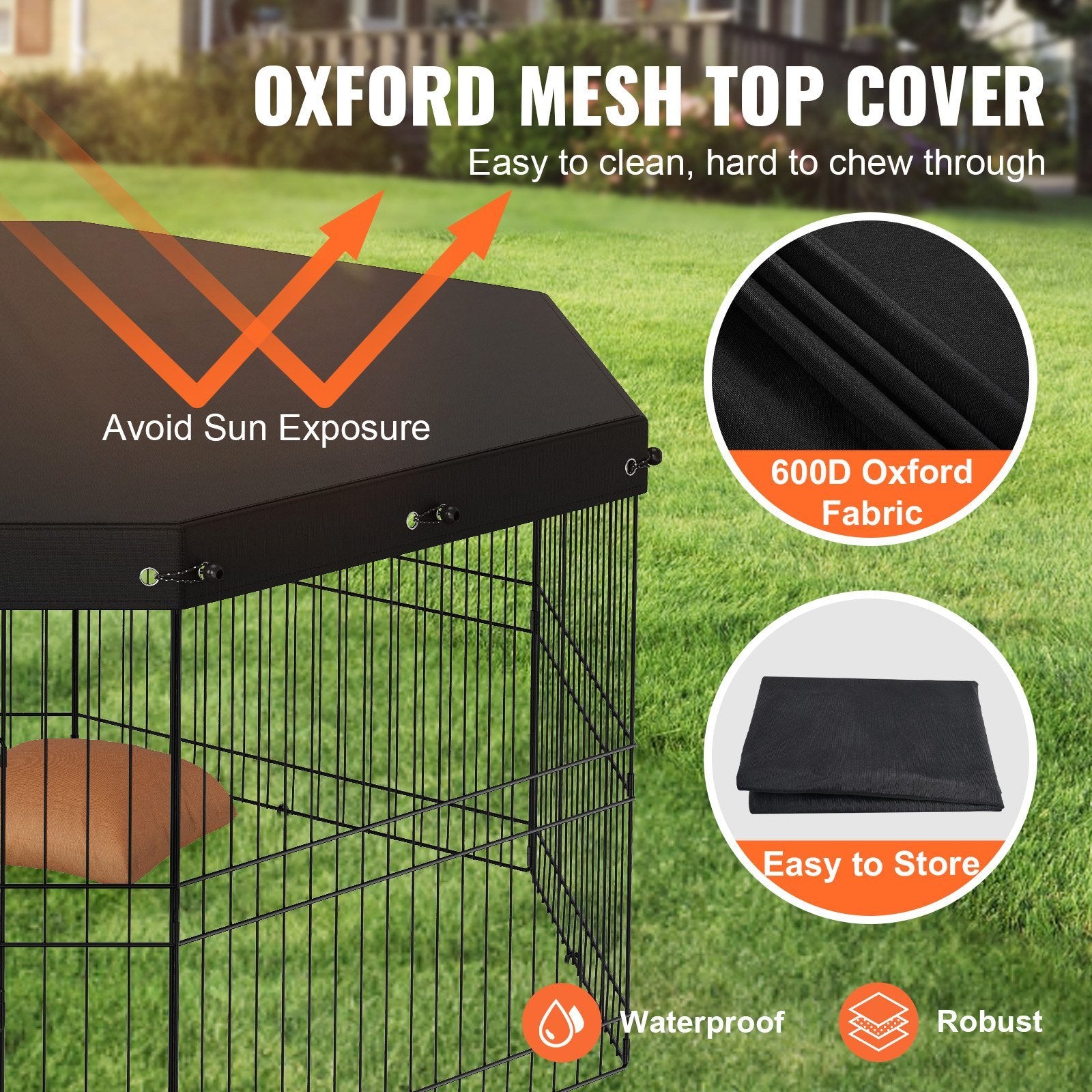 VEVOR Dog Playpen Indoor Outdoor Dog Pen