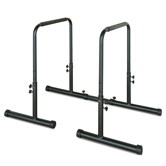 Power Tower Dip Station Pull Up Bar Stand Adjustable Height Heavy Duty Multi-Function Fitness Training Equipment