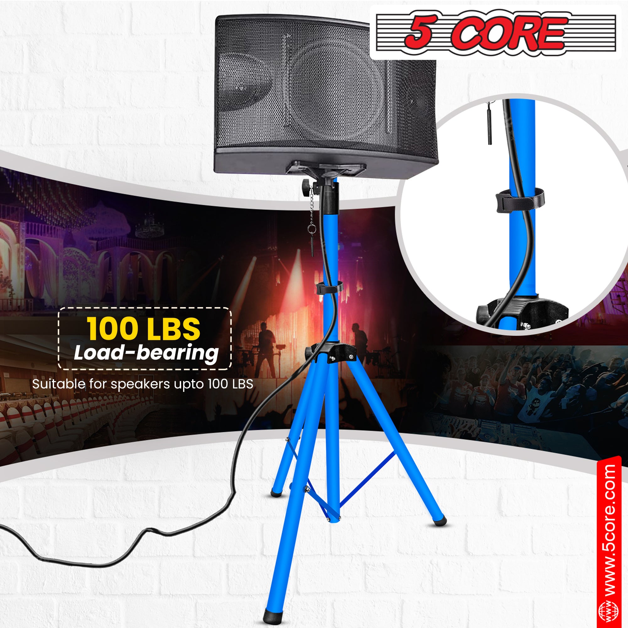 Adjustable Speaker Stand Tripod Floor