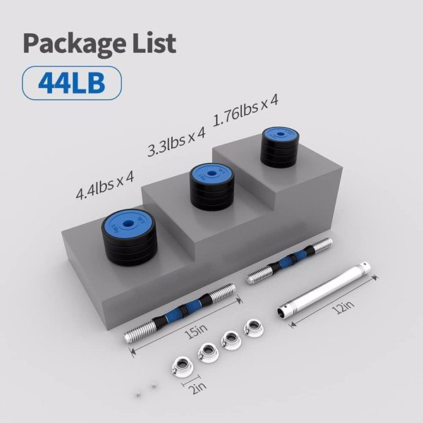 Adjustable Weights Dumbbells Barbell Set