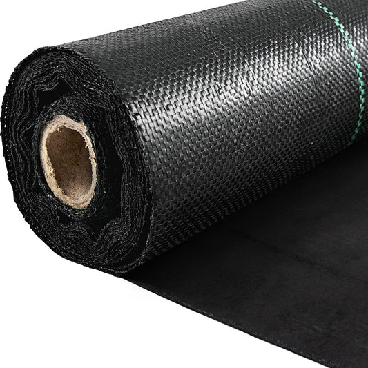 Weed Barrier, 5.8oz Landscape Fabric, 3ft x 300ft Cover Mat Heavy Duty Woven Grass Control Geotextile for Garden, Patio, Black
