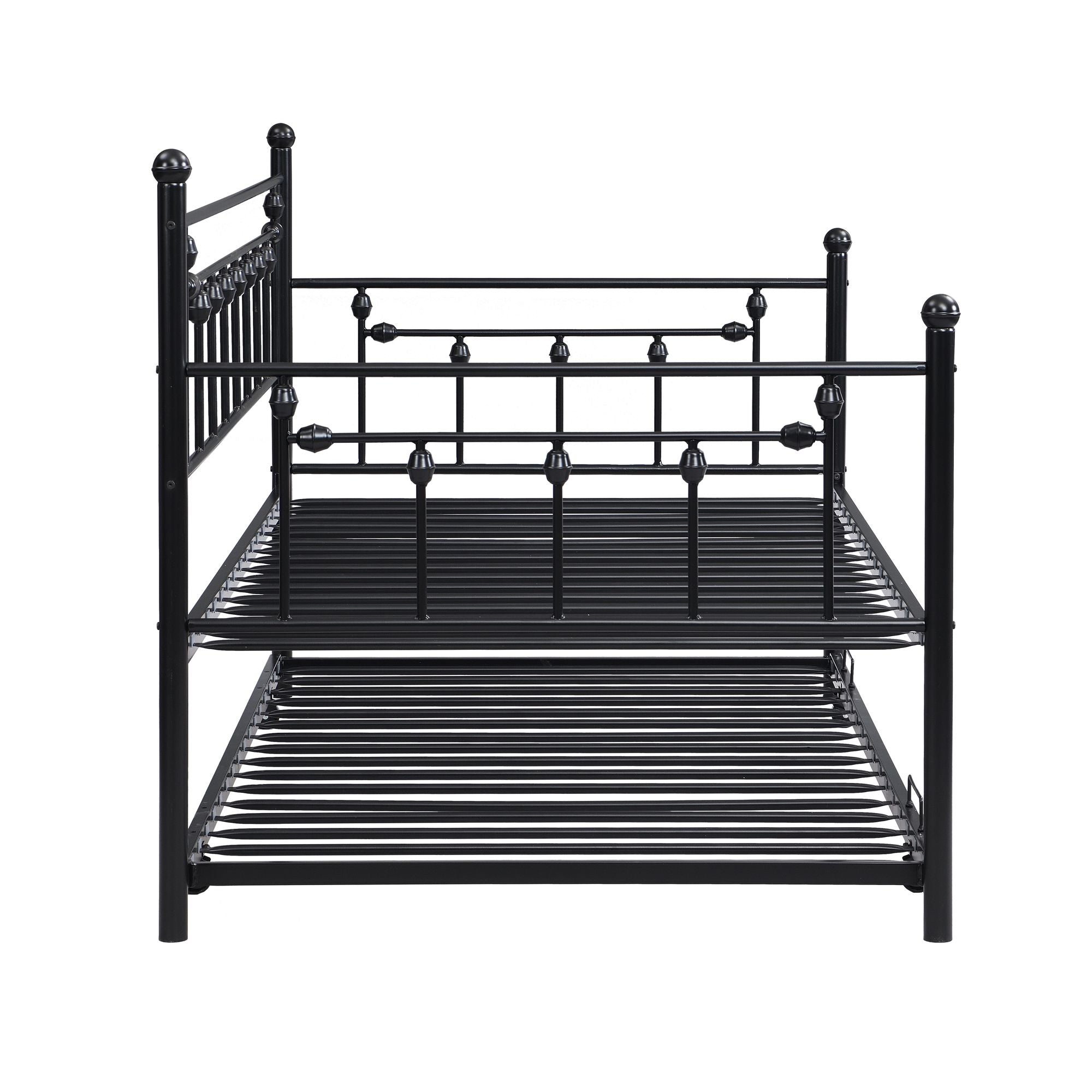 Daybed with trundle, BLACK