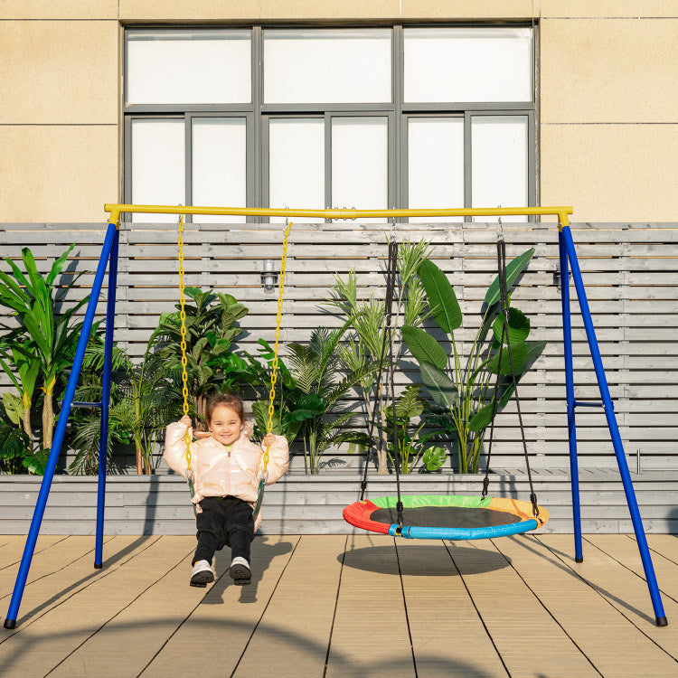 Shaped Swing Stand with Anti-Slip Footpads