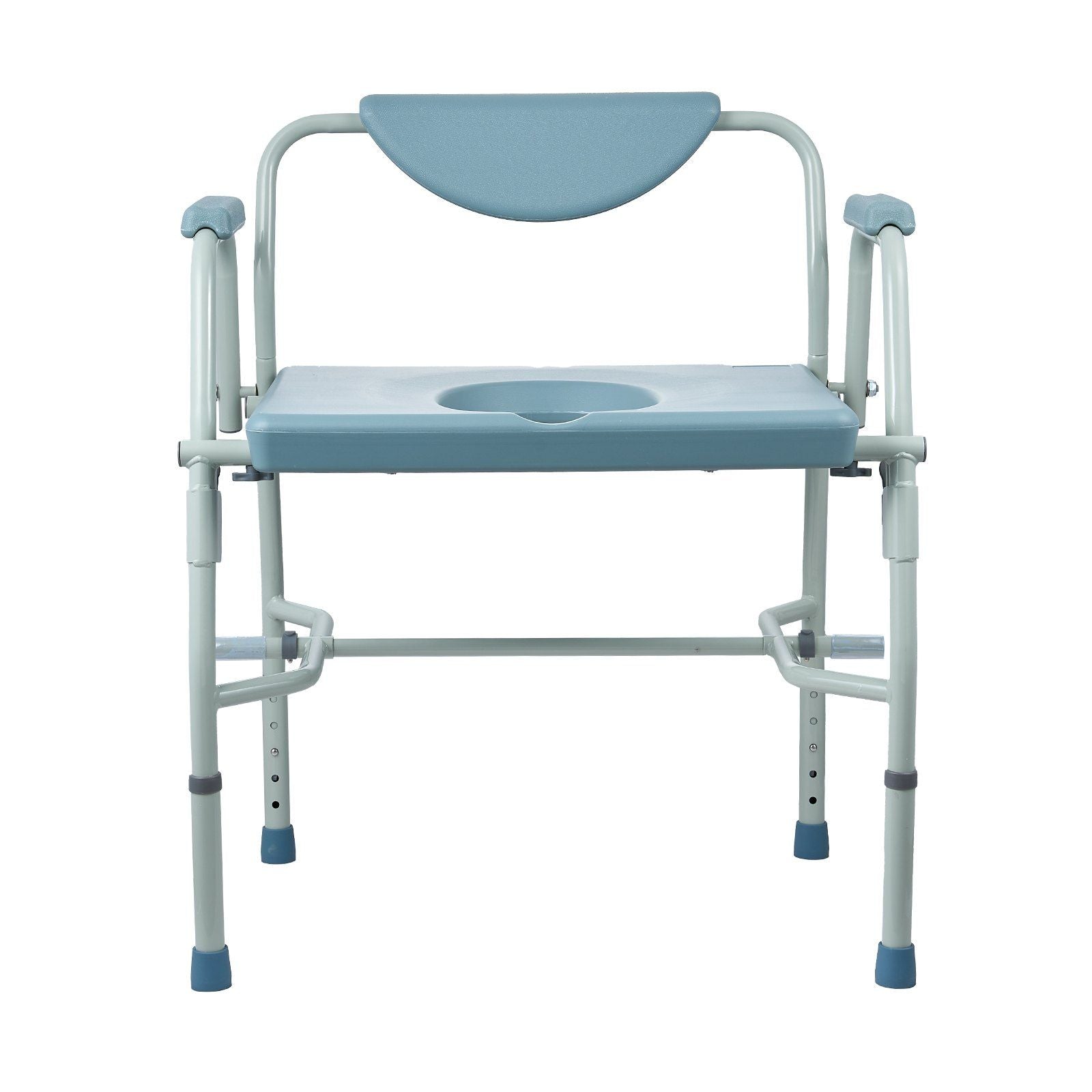 VEVOR Commode Chair, Bedside Commode with Drop-Down Arms and Detachable Backrest, 5-Level Adjustable Height, 7L Removable Bucket, Easy to Assemble, 1000LBS Capacity, Portable Toilet for Adults Seniors