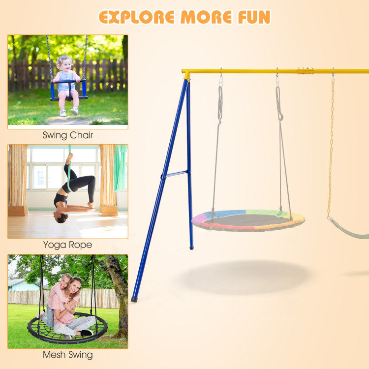 Shaped Swing Stand with Anti-Slip Footpads