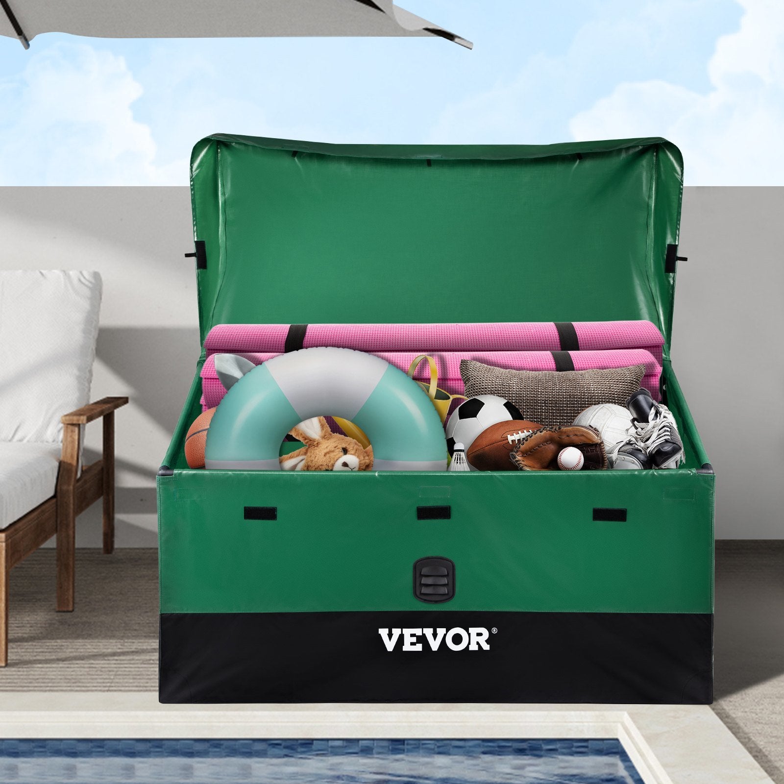 VEVOR Outdoor Storage Box Patio Gallon Waterproof