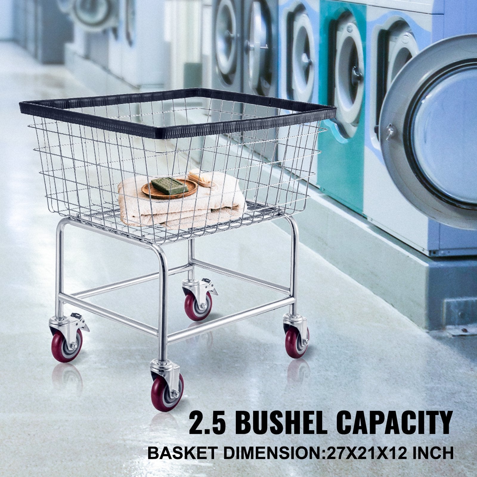 VEVOR Wire Laundry Basket Cart