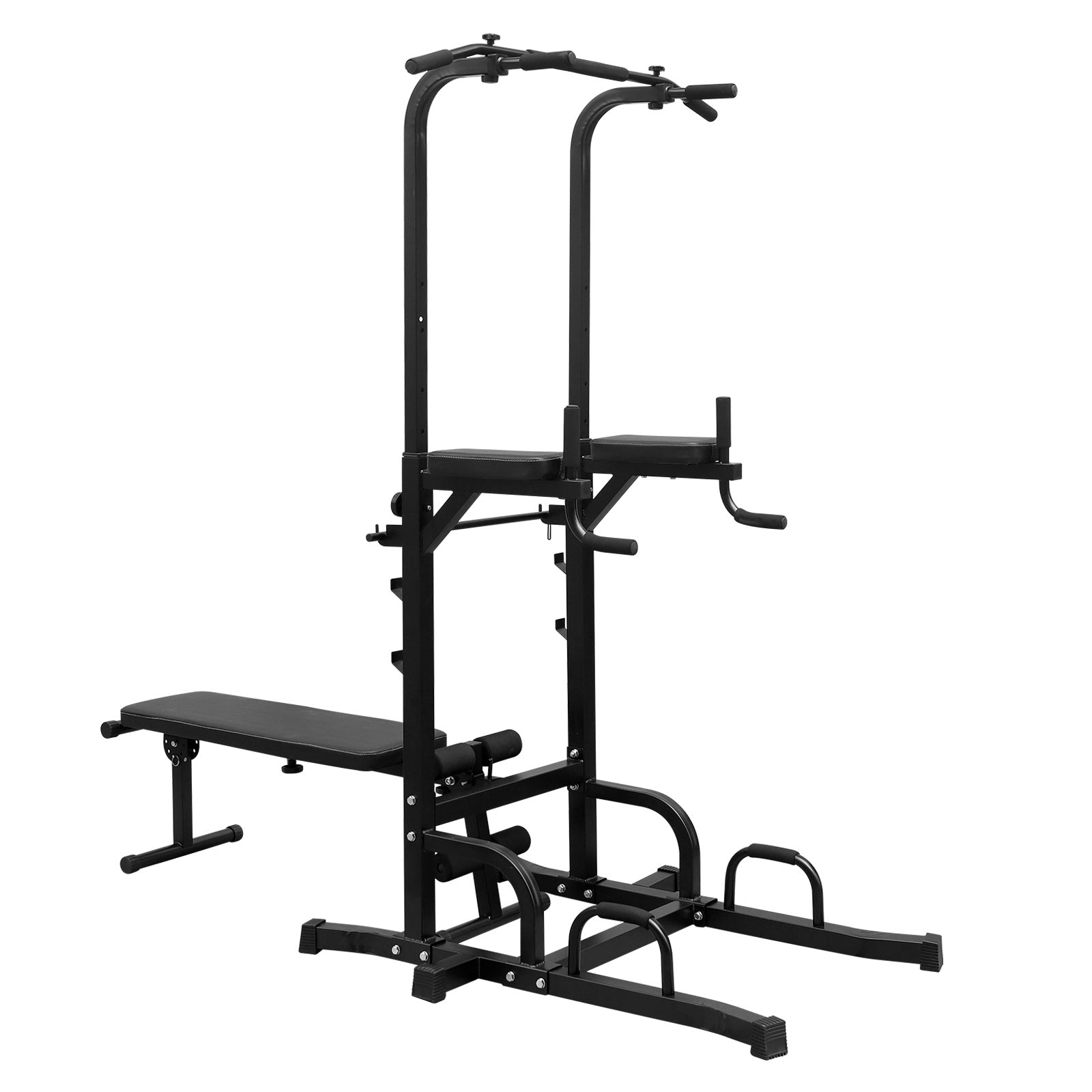 Power Tower Dip Station with Bench Pull Up Bar