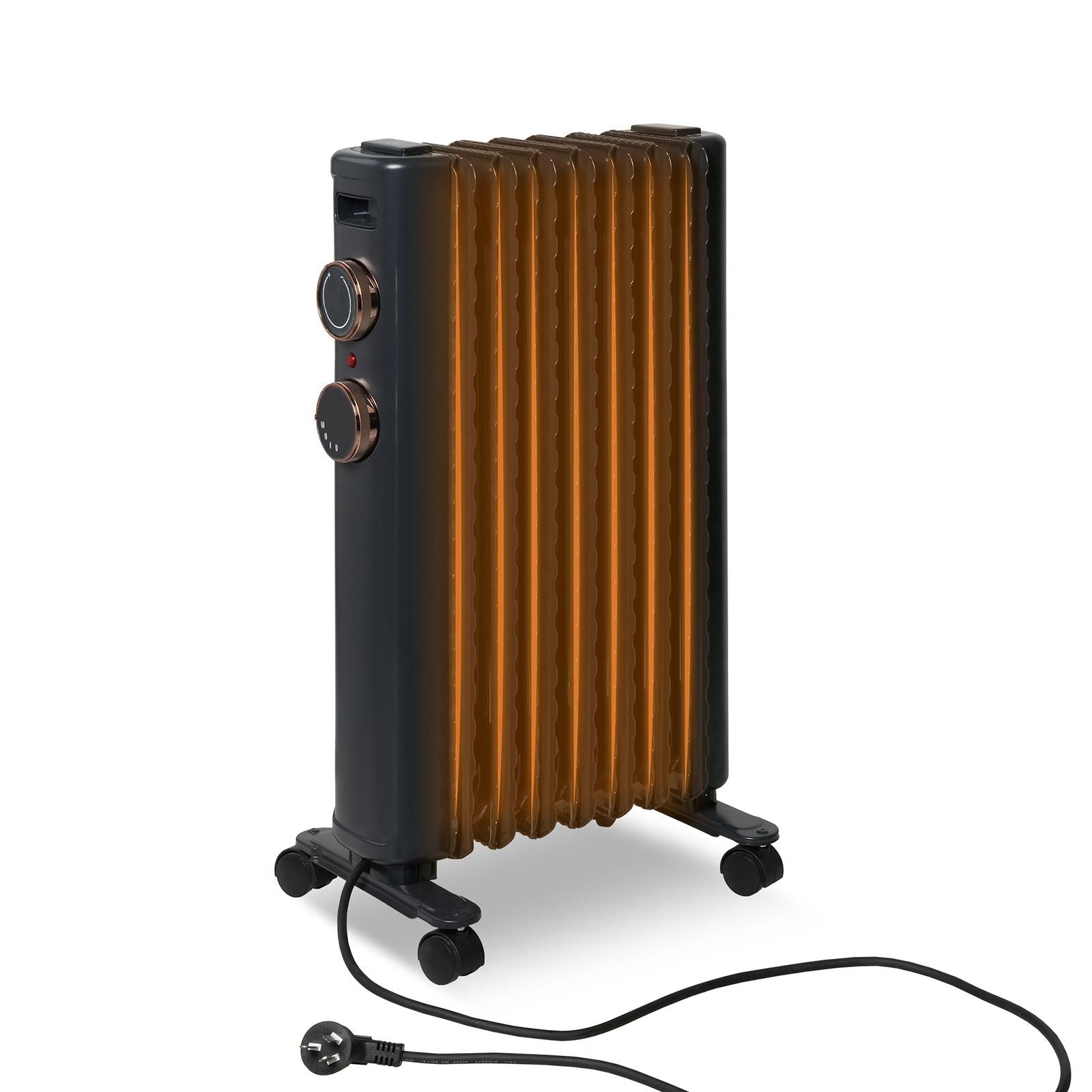 1500W Oil Filled Radiator Heater with 3 Heating Modes Portable Electric Space Heater, Black