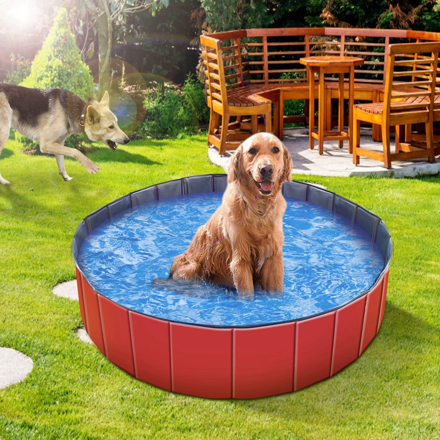 Foldable Pet Swimming Pool Tub