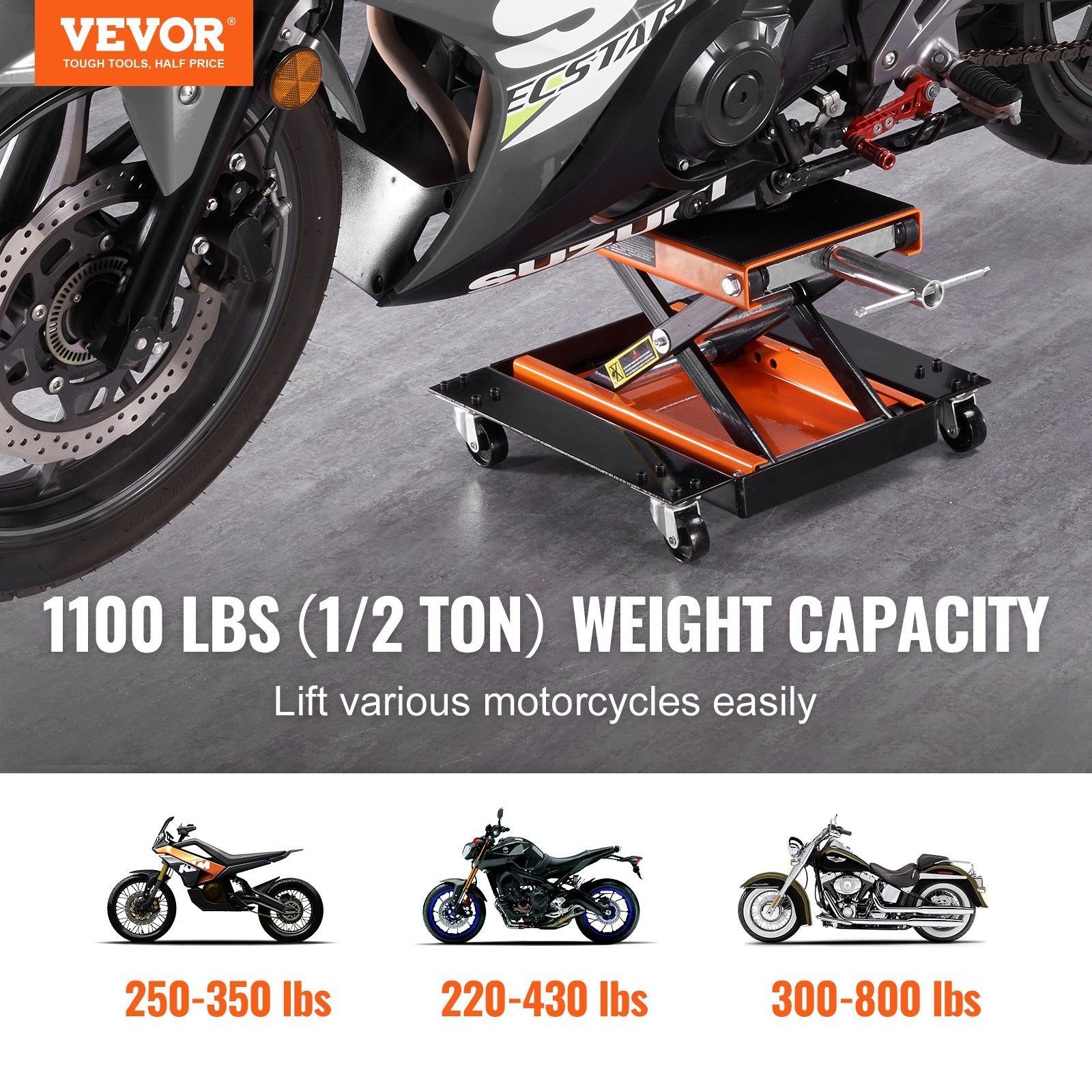 VEVOR Motorcycle Lift Tool Tray for Street Bikes