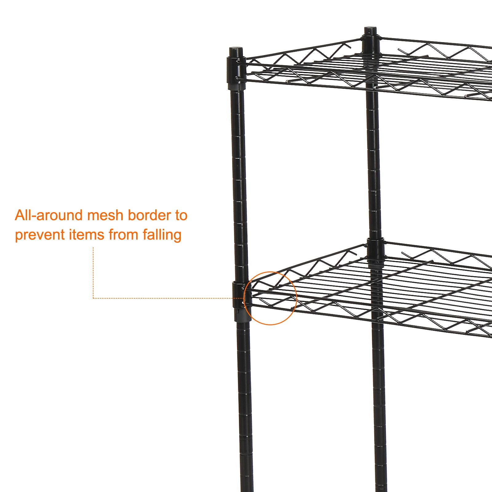 Home kitchen storage shelves, furniture can be combined with metal household shelves shelves shelves kitchen shelves storage shelves microwave racks black