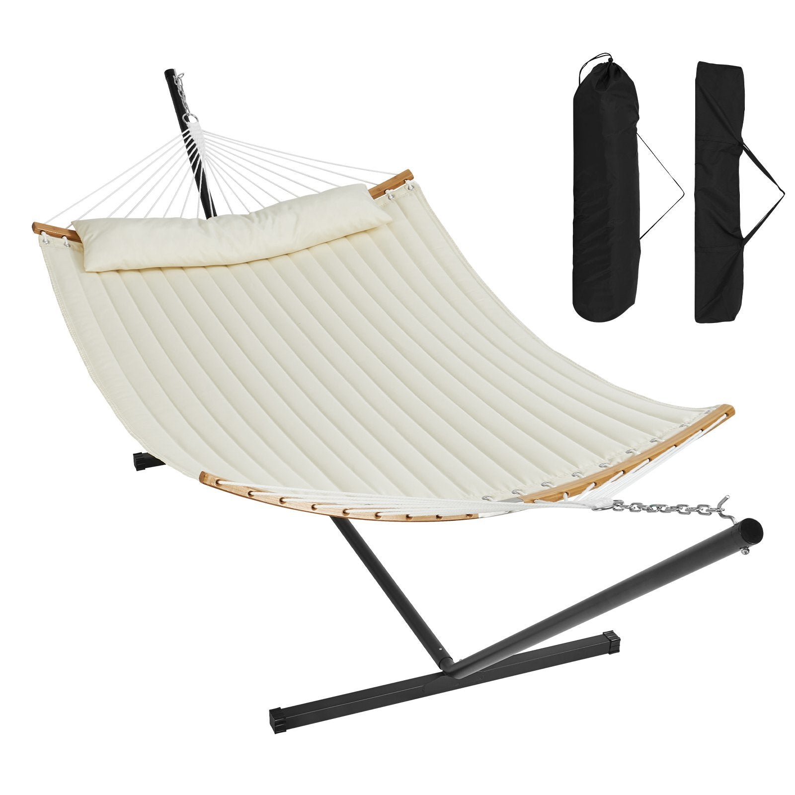 VEVOR Double Quilted Fabric Hammock Two Person Hammock