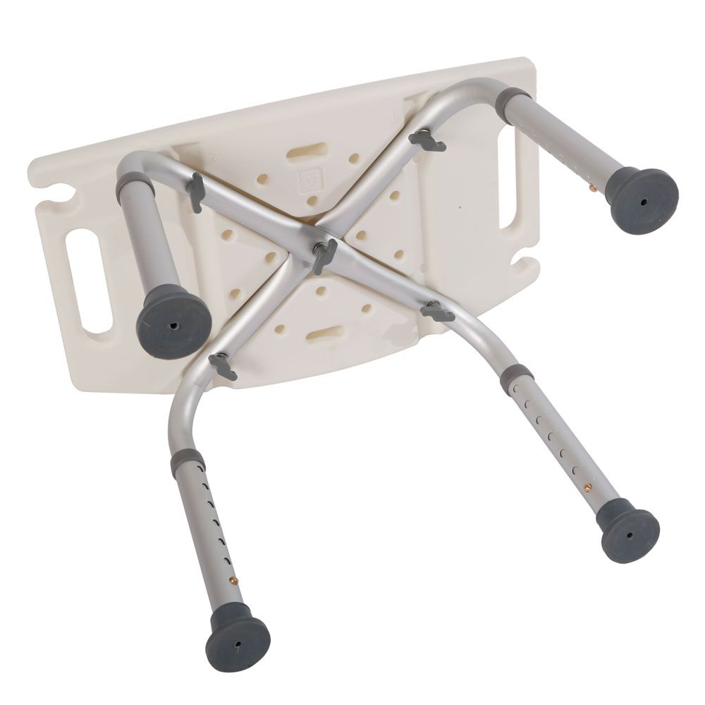 1.35MM Simple White Bath Chair - Lightweight and Durable
