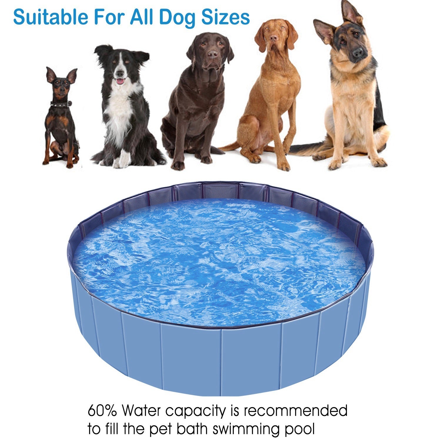 Foldable Pet Swimming Pool Tub