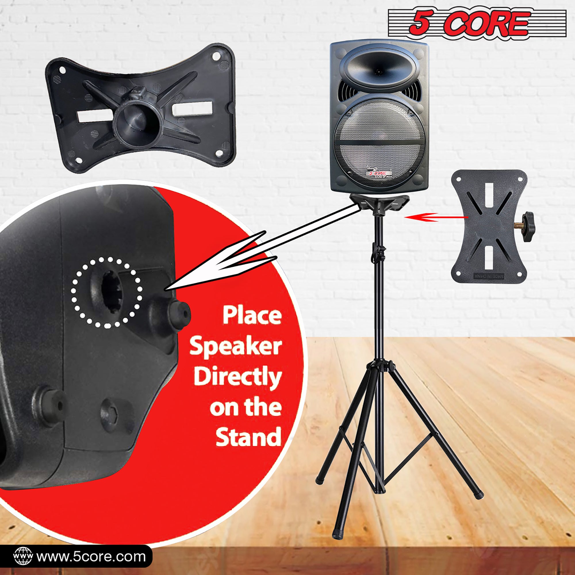 Adjustable Speaker Stand Tripod Floor