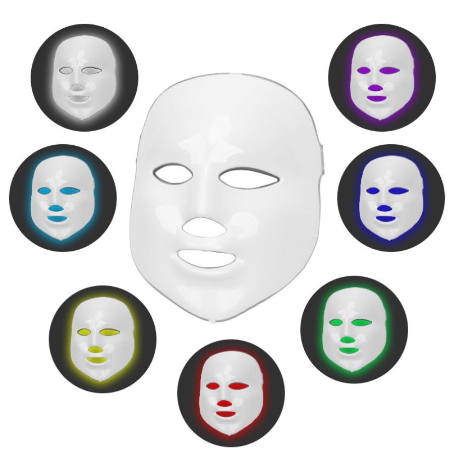 7 Colors LED Facial Mask Red Light Therapy Masks EMS Photon Therapy Face Neck Lifting Beauty Device Professional Facial Products Home Use Beauty Devices