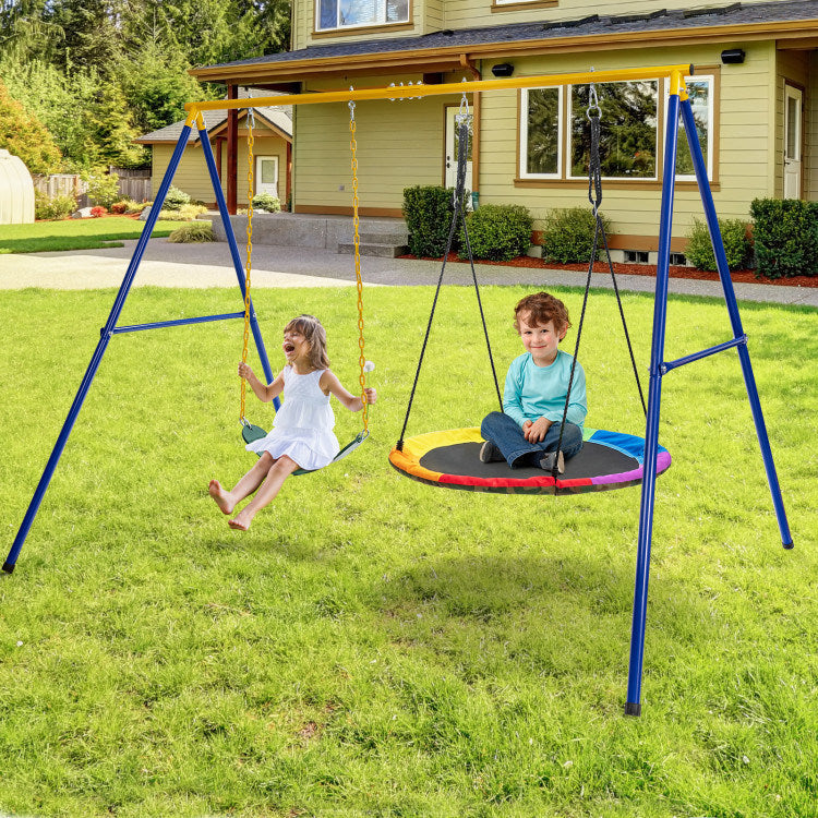 Shaped Swing Stand with Anti-Slip Footpads
