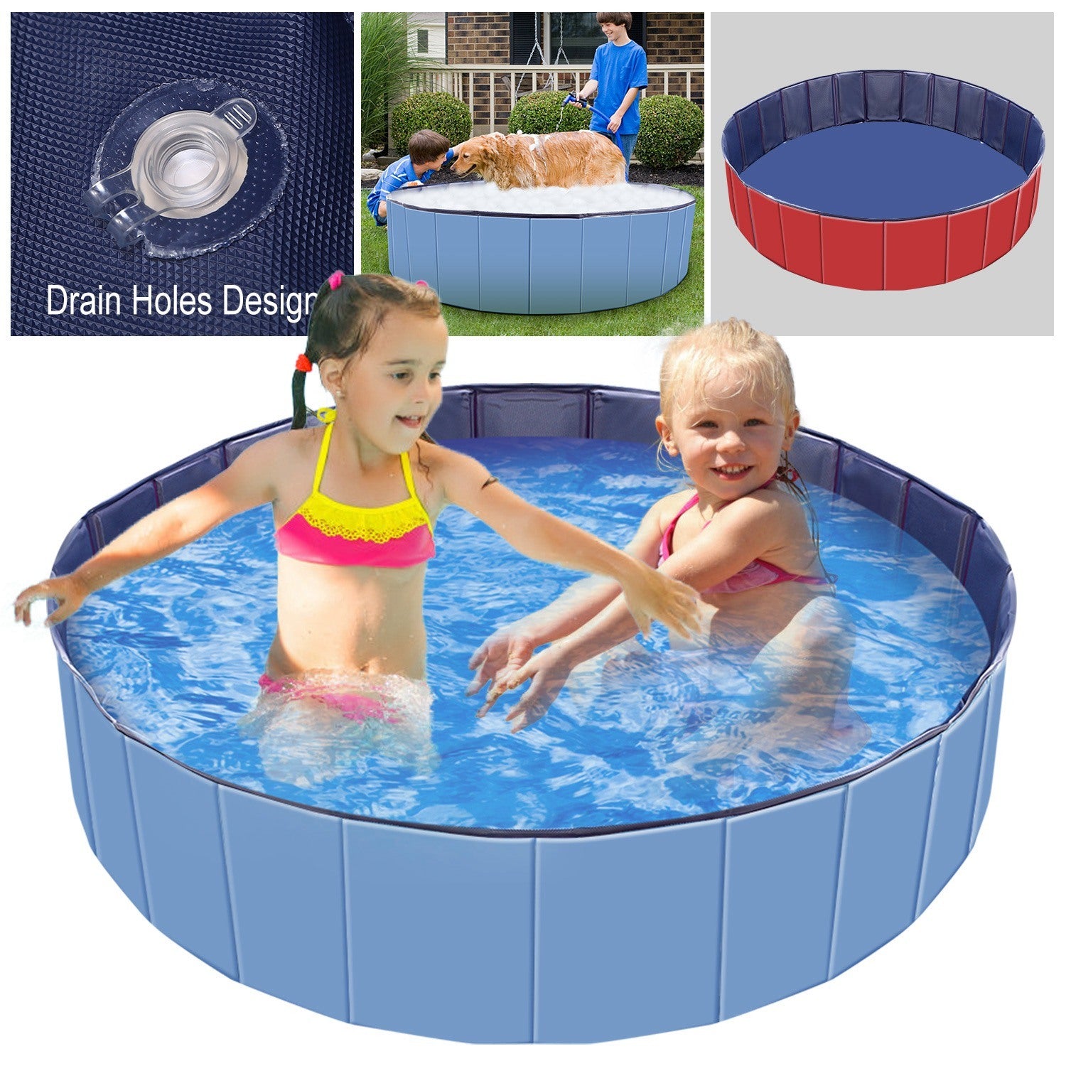 Foldable Pet Swimming Pool Tub