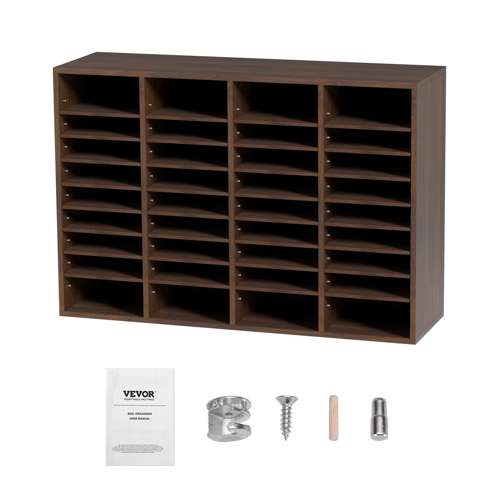 VEVOR Literature Organizers Certified Brown