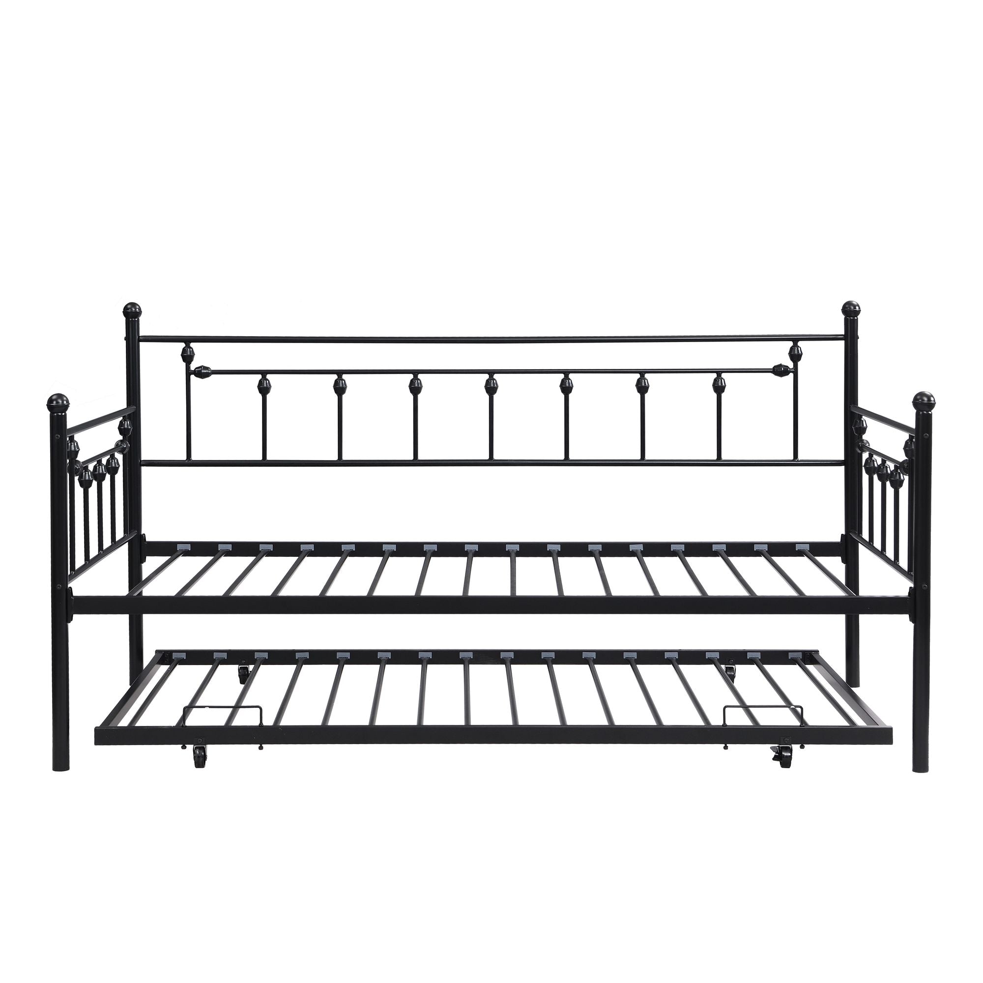 Daybed with trundle, BLACK