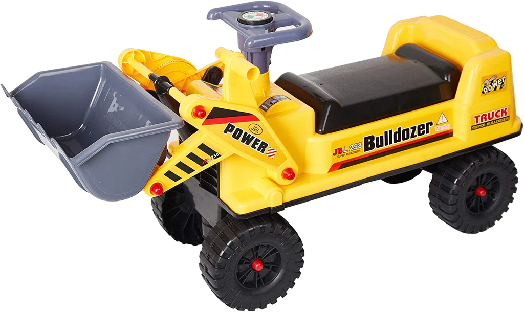 Ride-On Bulldozer Truck Toy Tractor Construction Vehicle for Kids Boys