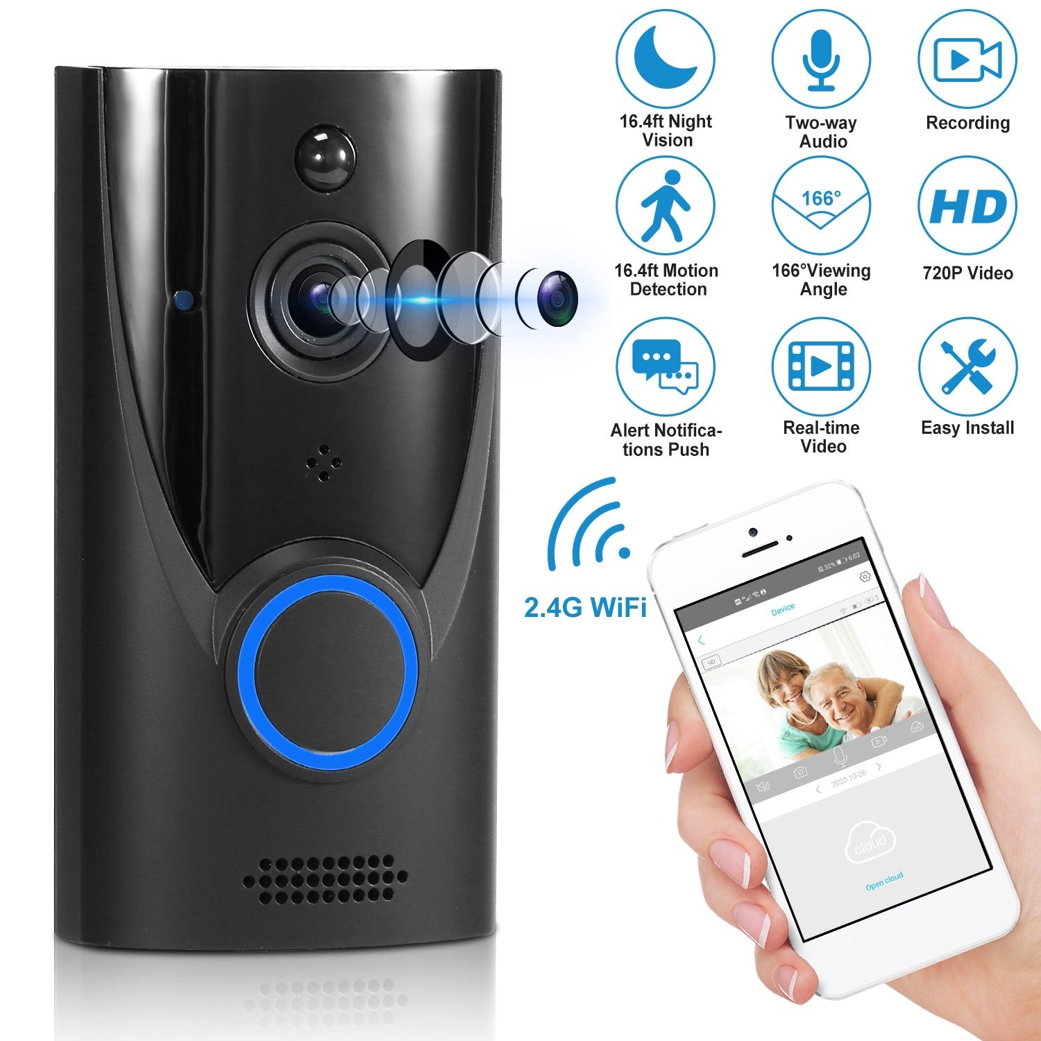 Doorbell Wireless  WiFi Security Camera