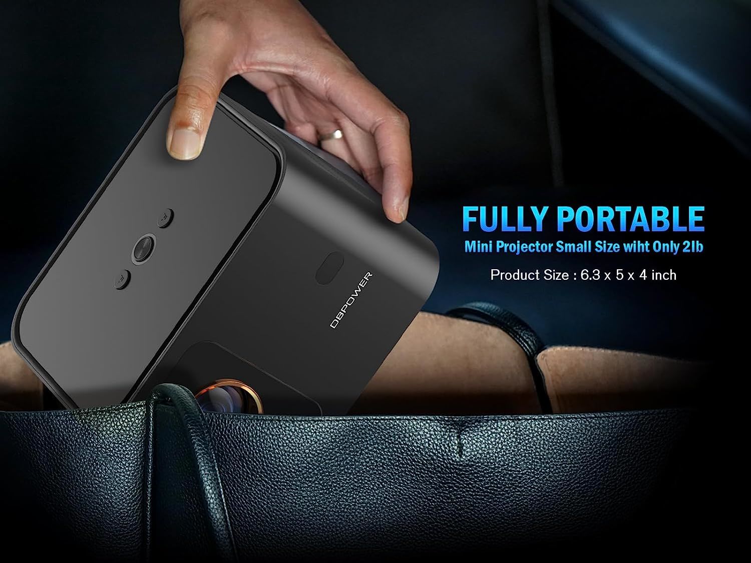 Outdoor Movie Projector for PC/Laptop/TV