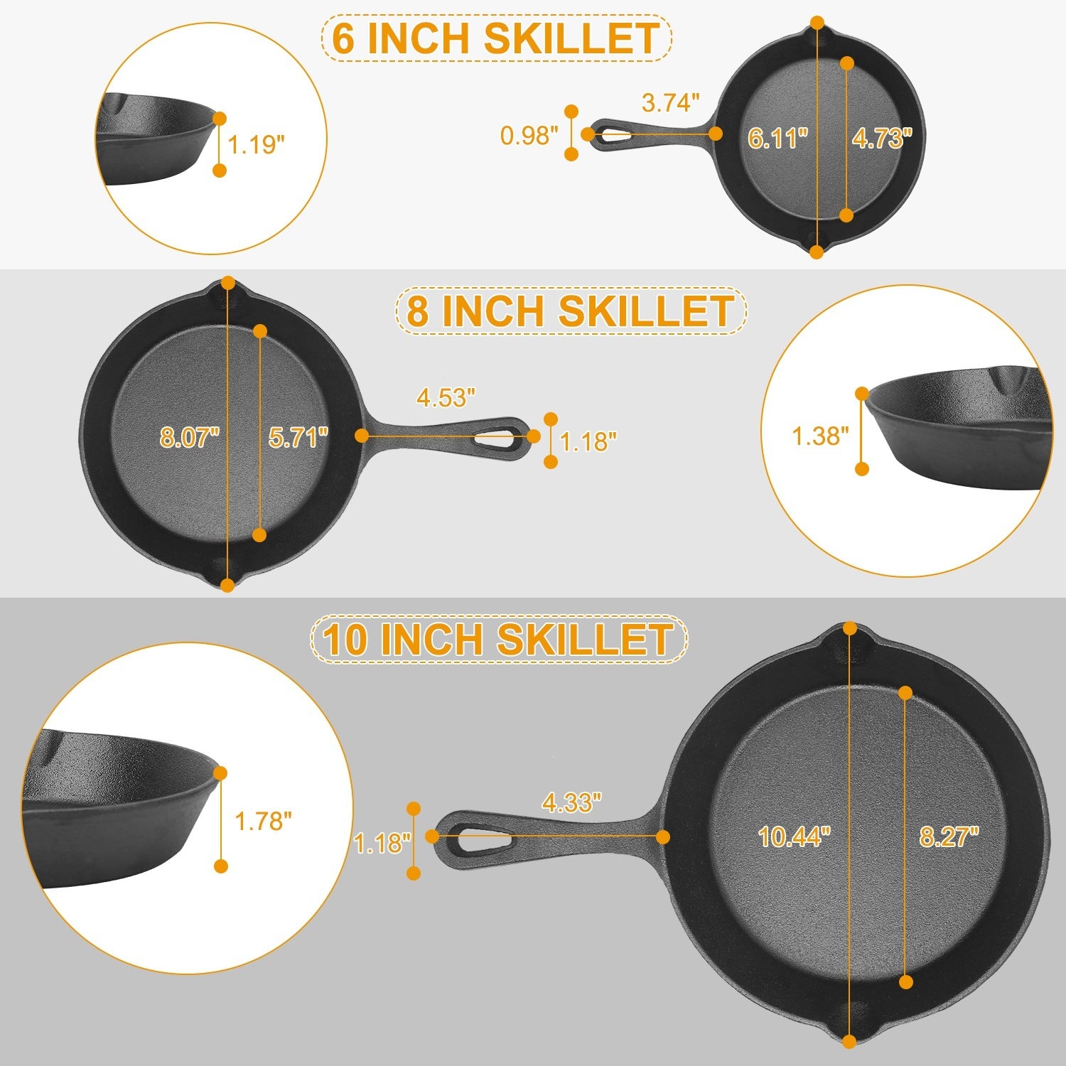 Non-Stick Oven Safe Cookware Frying Pan