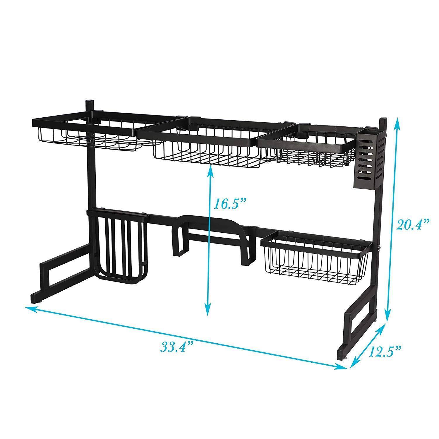 Multifunctional Dish Rack Kitchen Stainless Steel