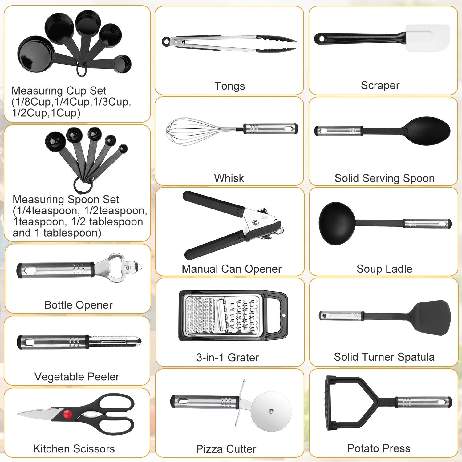 Kitchen Utensil  Stainless Steel Set