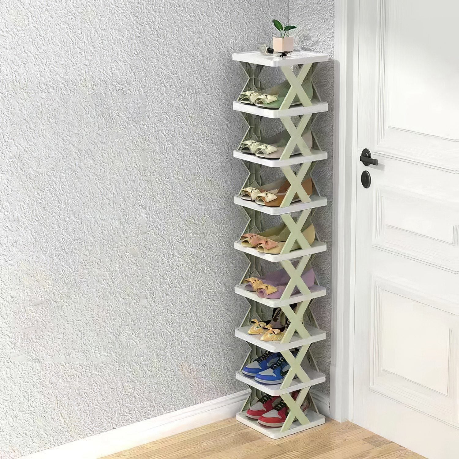 Plastic Shoe Rack Space Saving Free Closet
