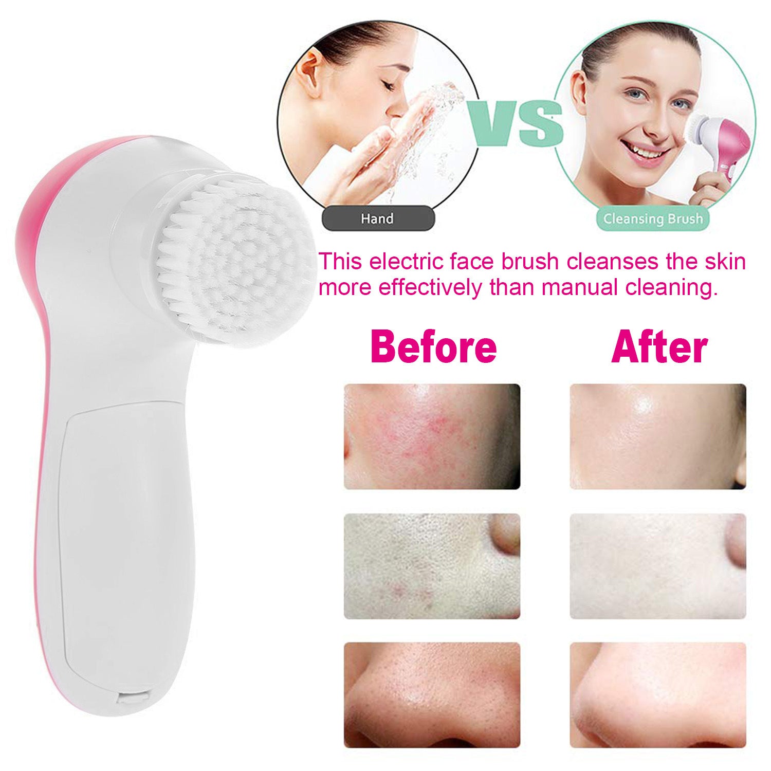 Facial Cleansing Waterproof Face Brush