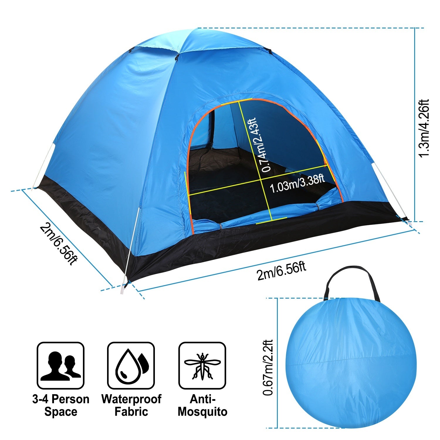Mosquito Net Doors Carrying Bag Folding