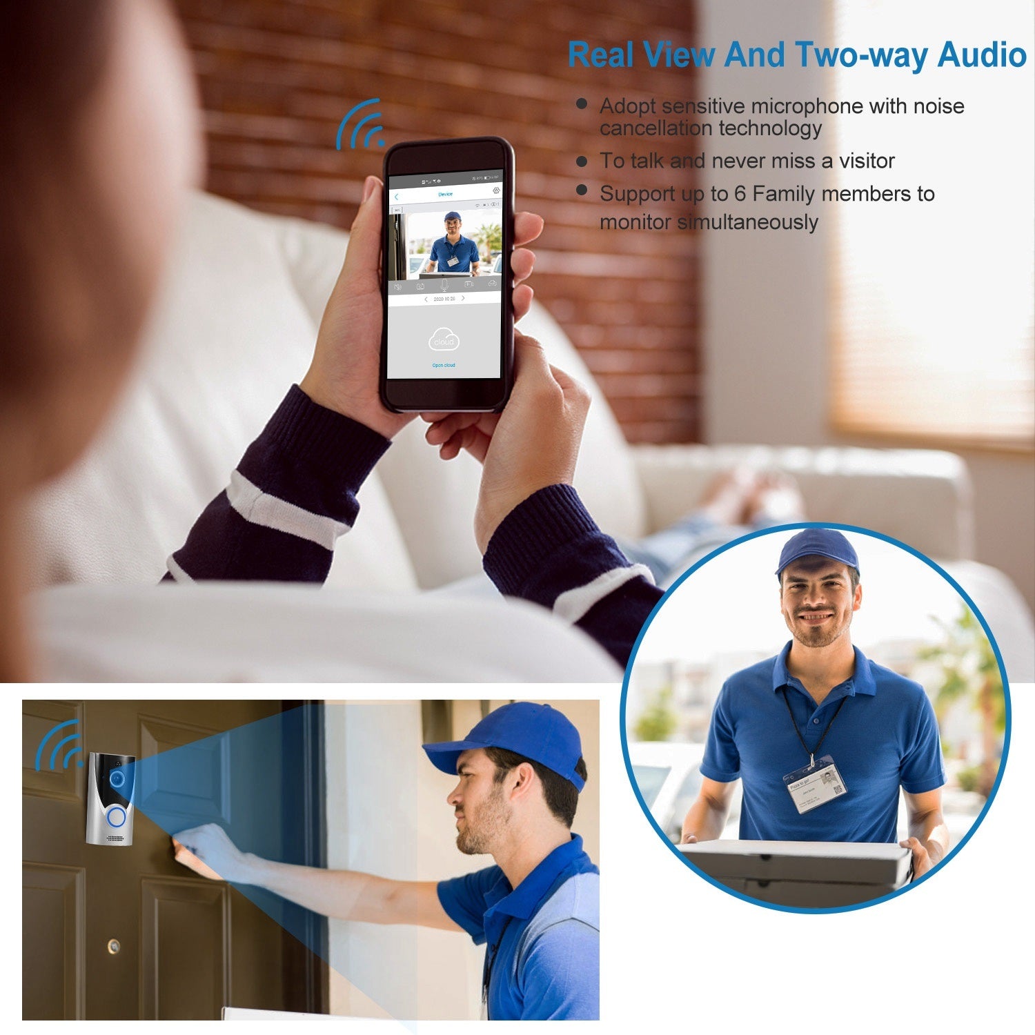 Doorbell Wireless  WiFi Security Camera